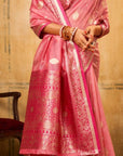 PINK BANARASI TISSUE