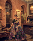 BLACK Kani weaving kashmiri silk saree