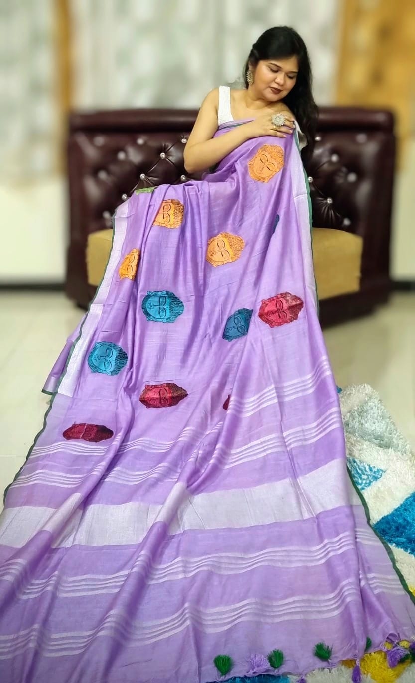 लिनन बुद्ध कढ़ाई