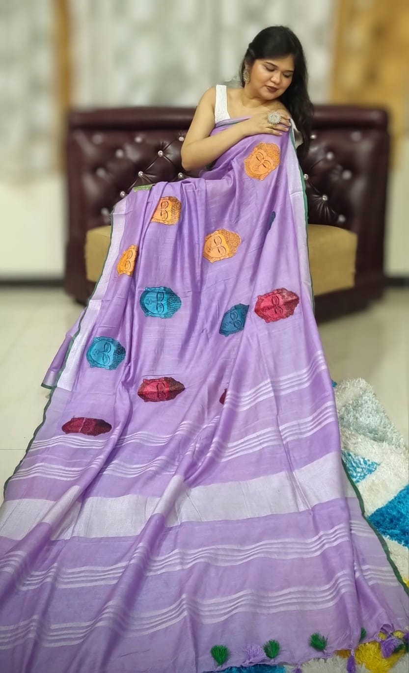 लिनन बुद्ध कढ़ाई