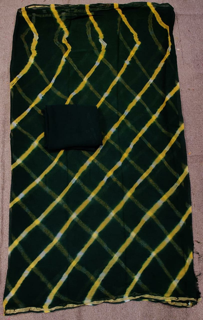 प्योर जॉर्जेट लहरिया 