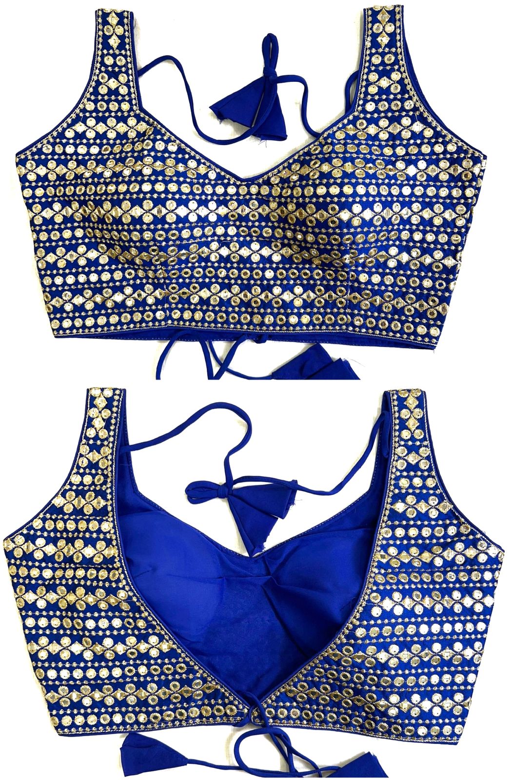 FOIL MIRROR WORK BLOUSE