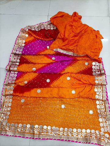 GOTTA PATTI BANDHANI SAREE