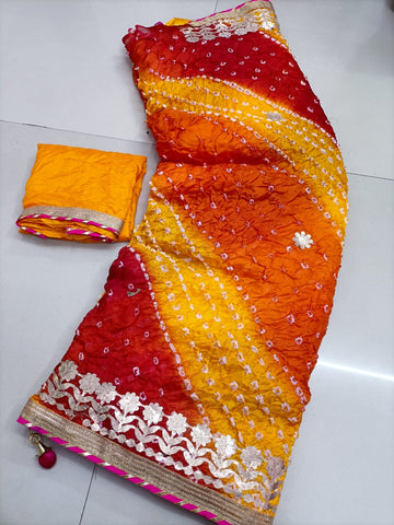 GOTTA PATTI BANDHANI SAREE