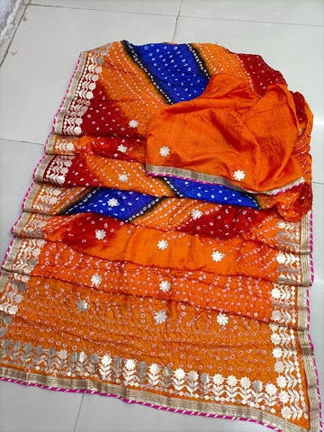 GOTTA PATTI BANDHANI SAREE