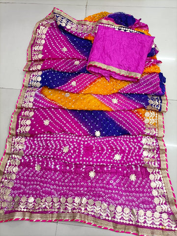 GOTTA PATTI BANDHANI SAREE