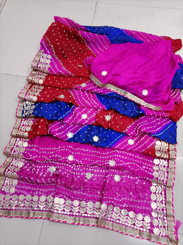 GOTTA PATTI BANDHANI SAREE