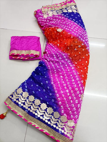 GOTTA PATTI BANDHANI SAREE