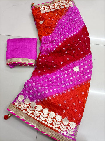 GOTTA PATTI BANDHANI SAREE