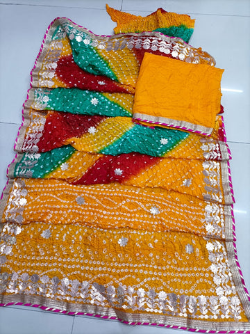 GOTTA PATTI BANDHANI SAREE