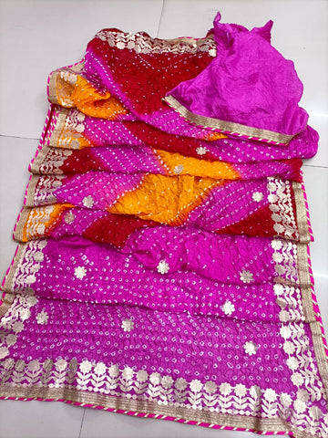 GOTTA PATTI BANDHANI SAREE