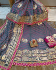 Silk bandhej lehanga