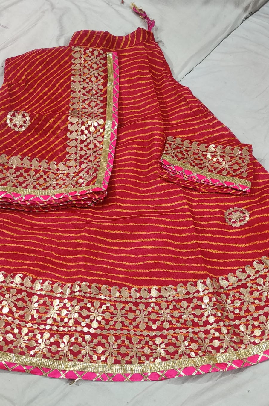 Lehariya ghagra choli
