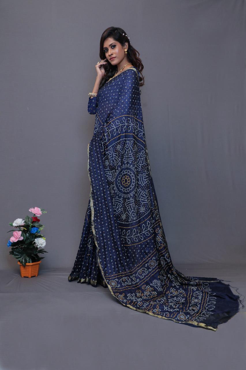 Pure modal silk Bandhej
