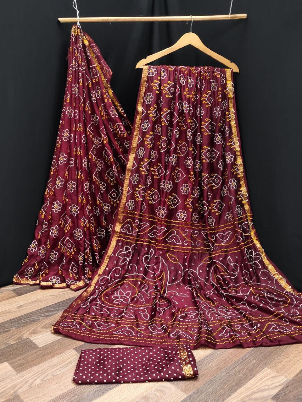 Pure modal silk Bandhej