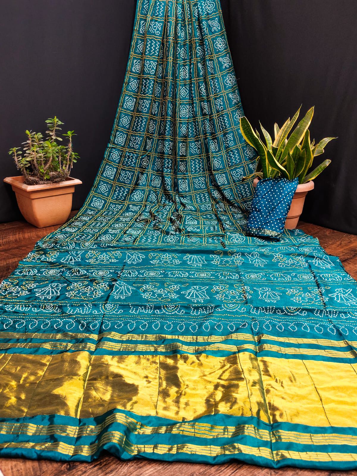 Pure modal silk Bandhej