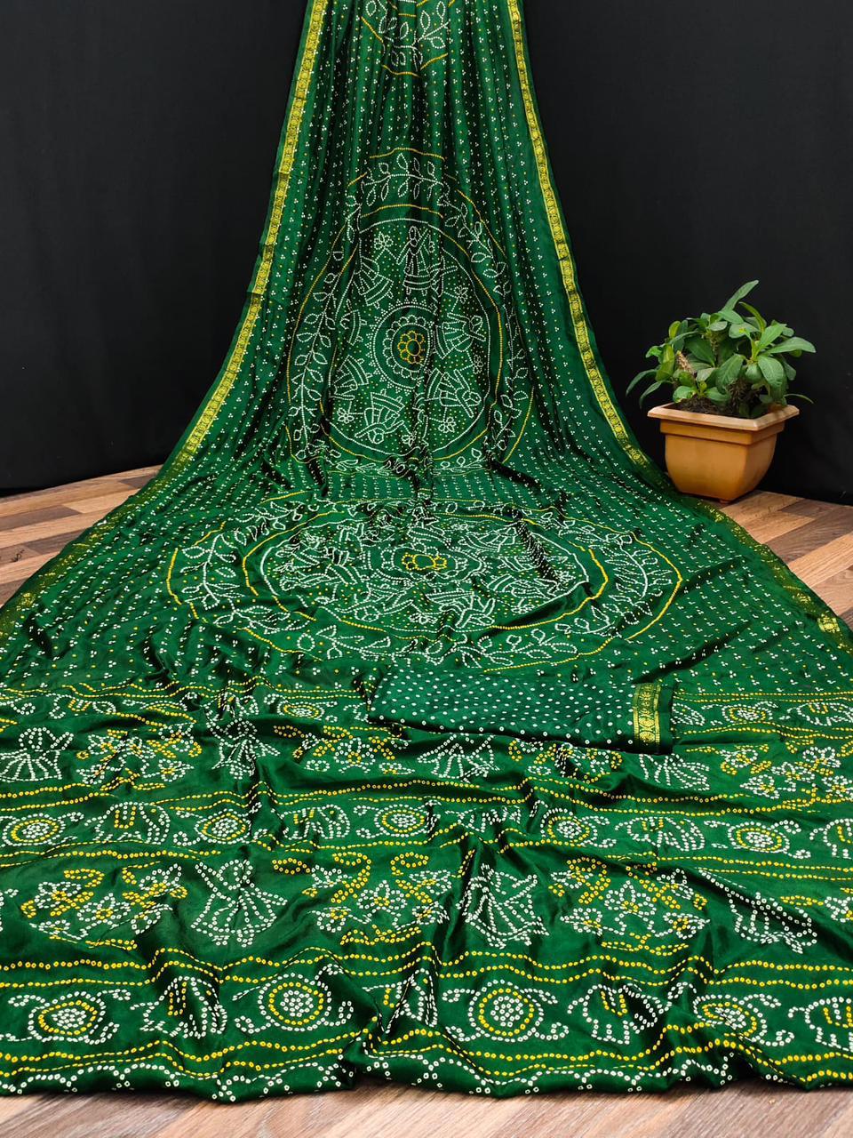 Pure modal silk Bandhej