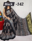 Hand block ajrakh pure modal silk vol 1