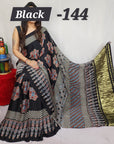 Hand block ajrakh pure modal silk vol 1