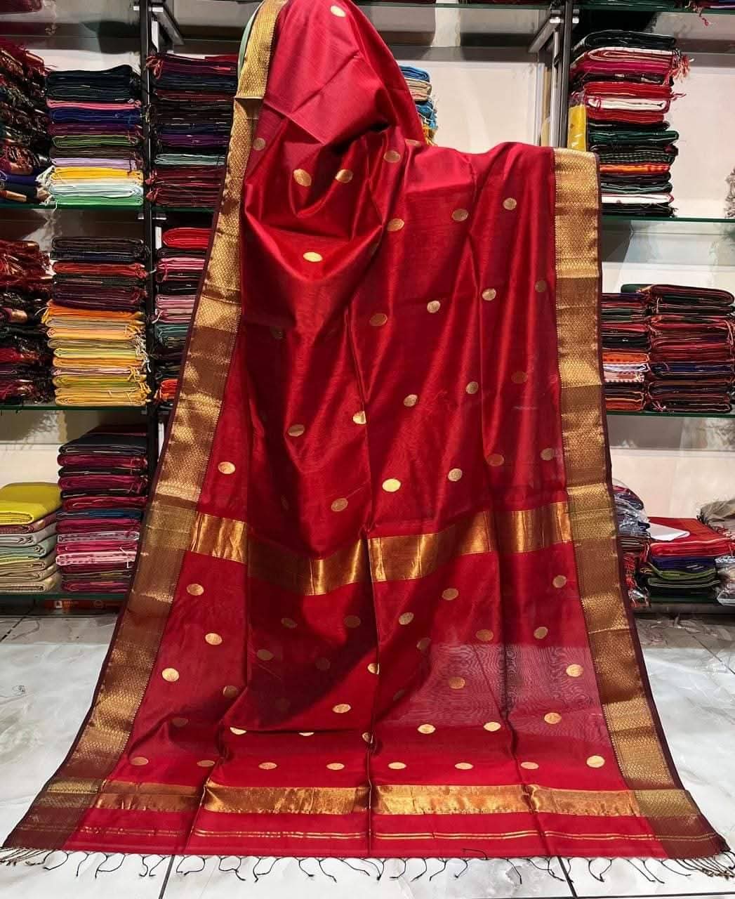 Semi Maheshwari saree