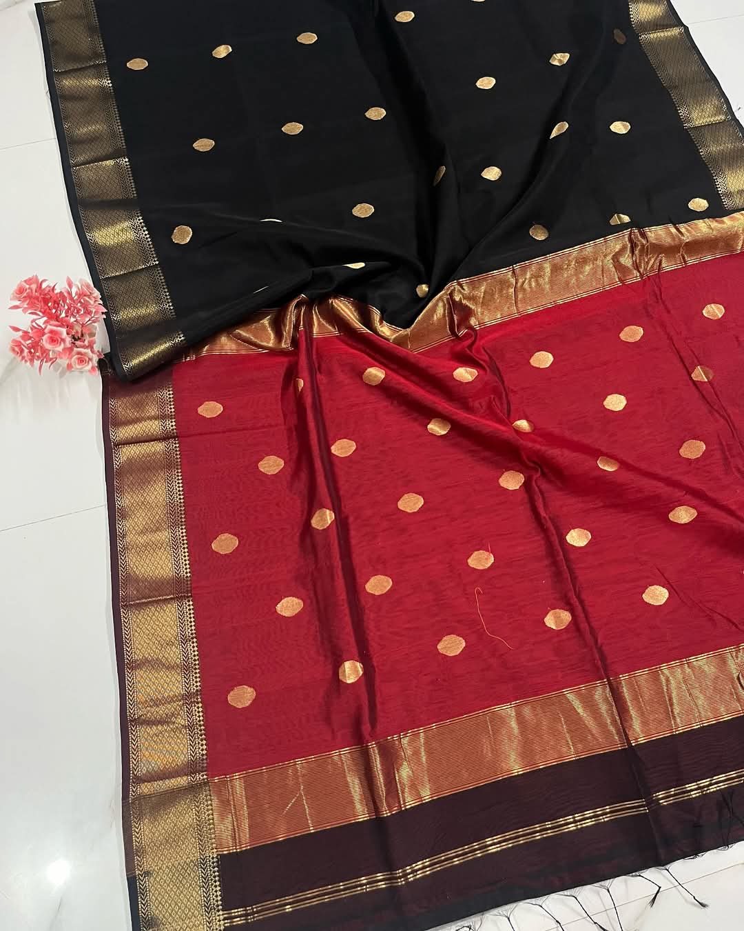 Semi Maheshwari saree