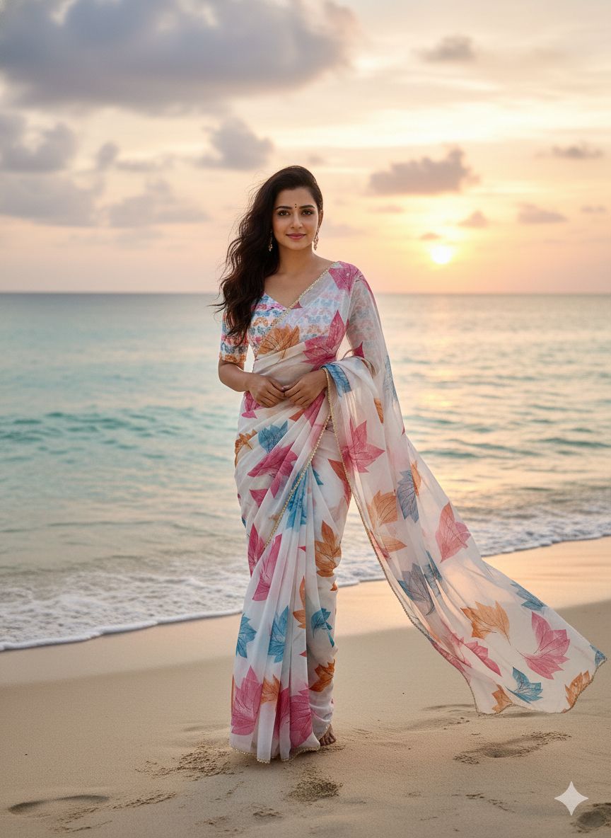 Handwork Organza Mohabbatein