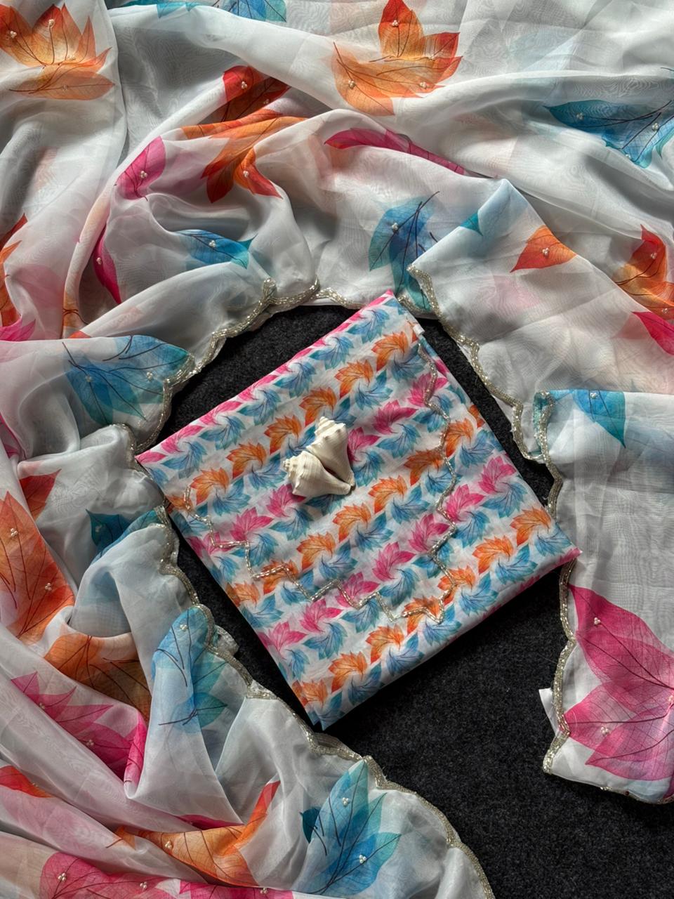 Handwork Organza Mohabbatein