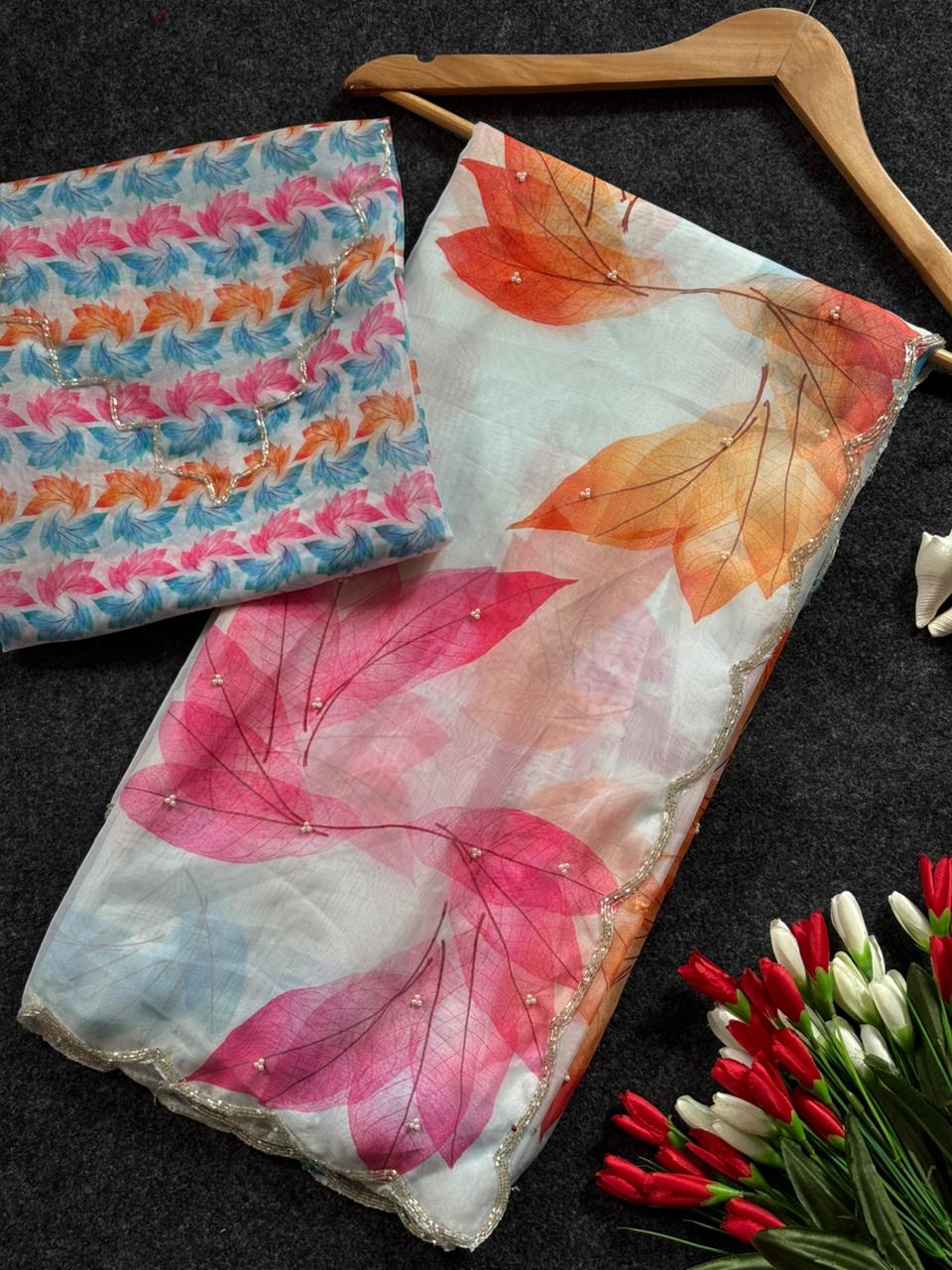 Handwork Organza Mohabbatein