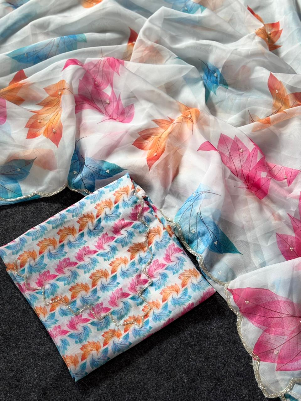 Handwork Organza Mohabbatein