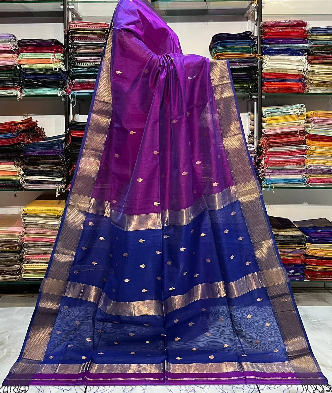 Semi Maheshwari saree