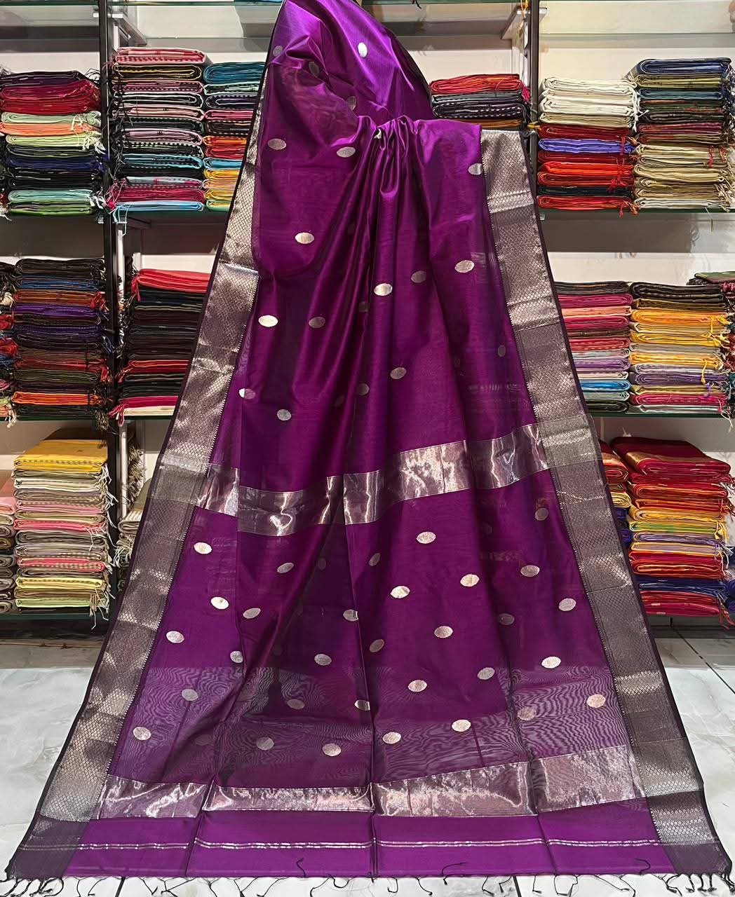 Semi Maheshwari saree