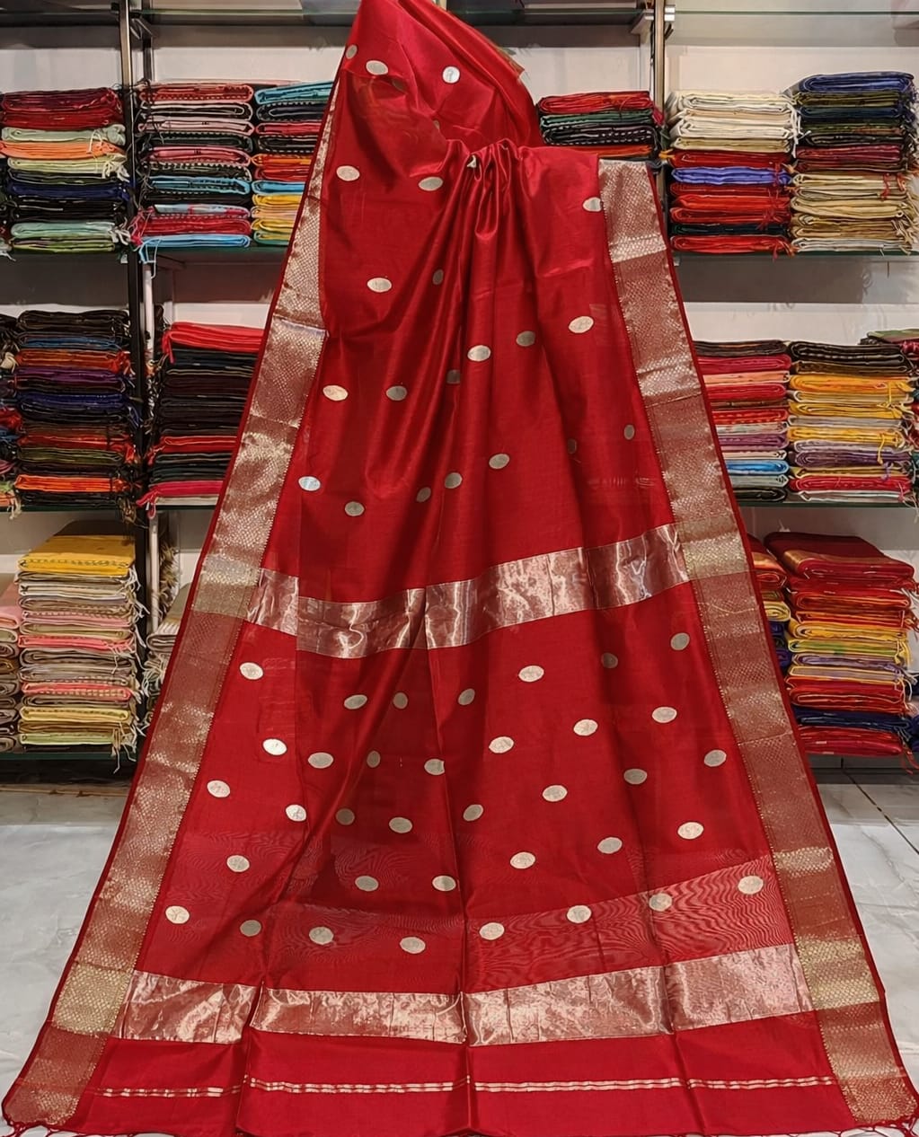 Semi Maheshwari saree