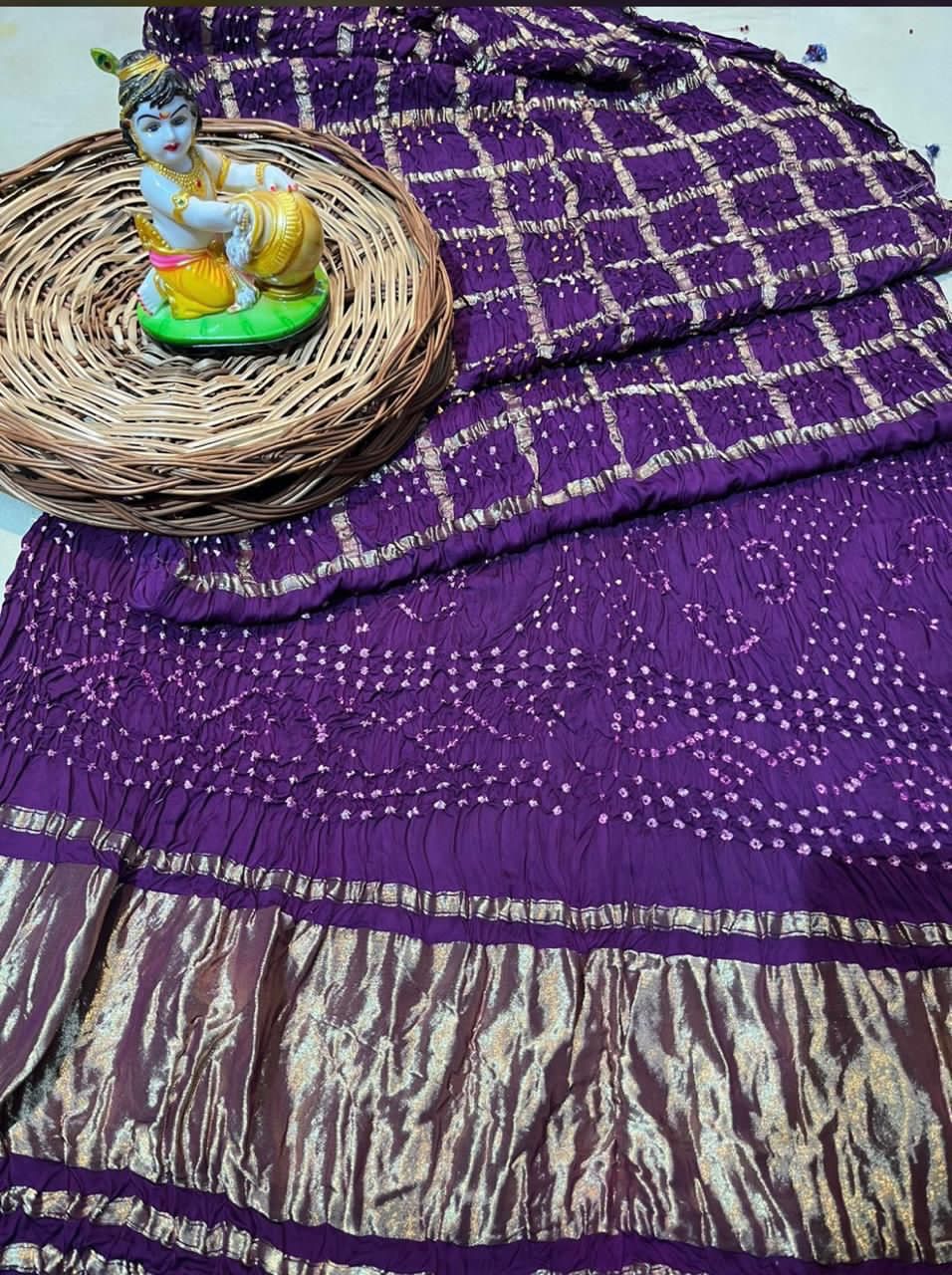 Pure modal silk ghadchola