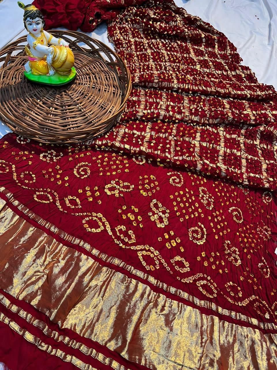 Pure modal silk ghadchola