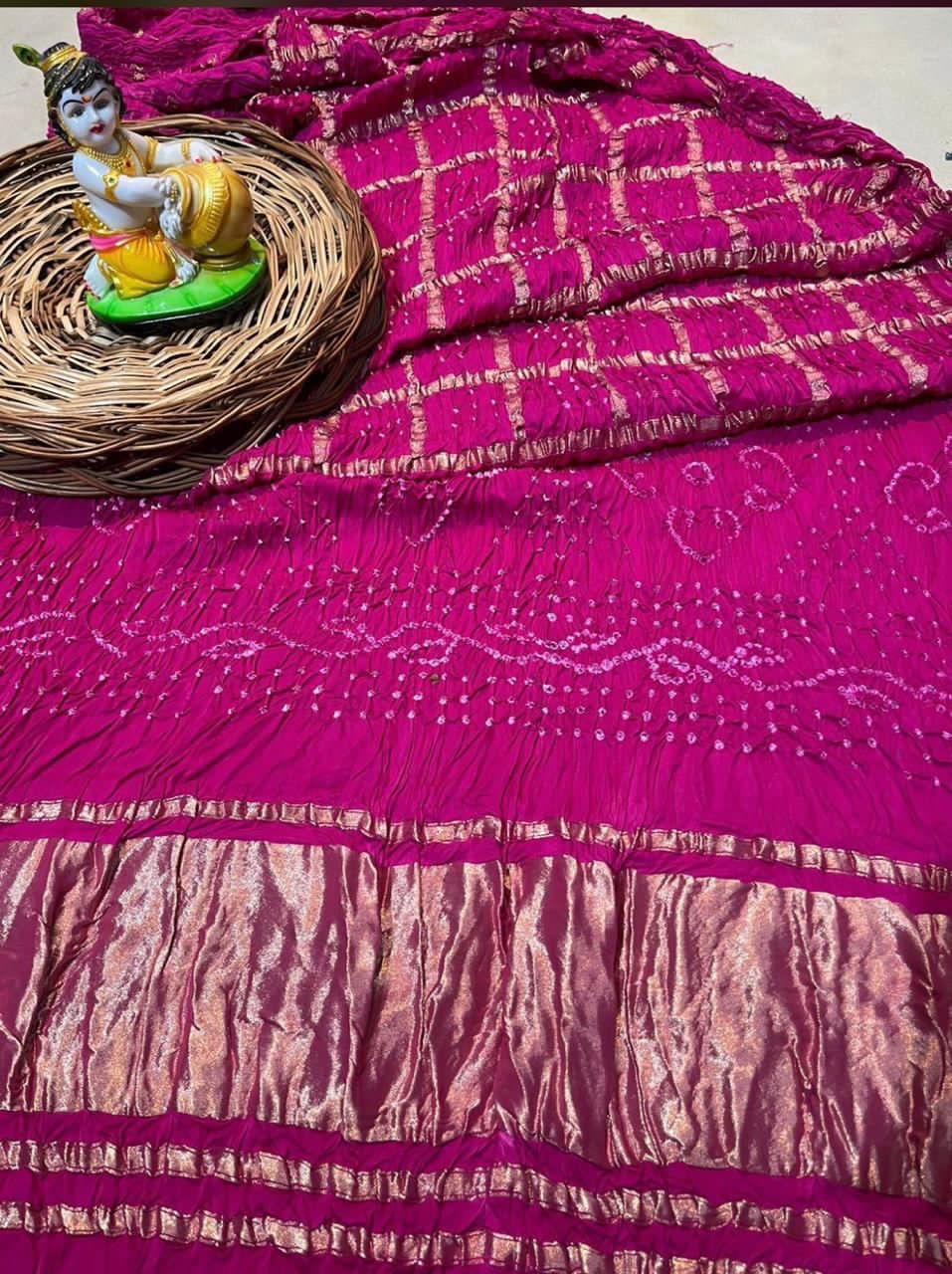 Pure modal silk ghadchola