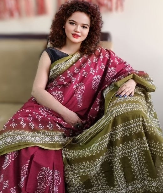 मुलमुल कॉटन हैंडब्लॉक