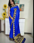 Mysore silk saree - Royal Blue