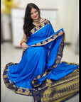 Mysore silk saree - Royal Blue