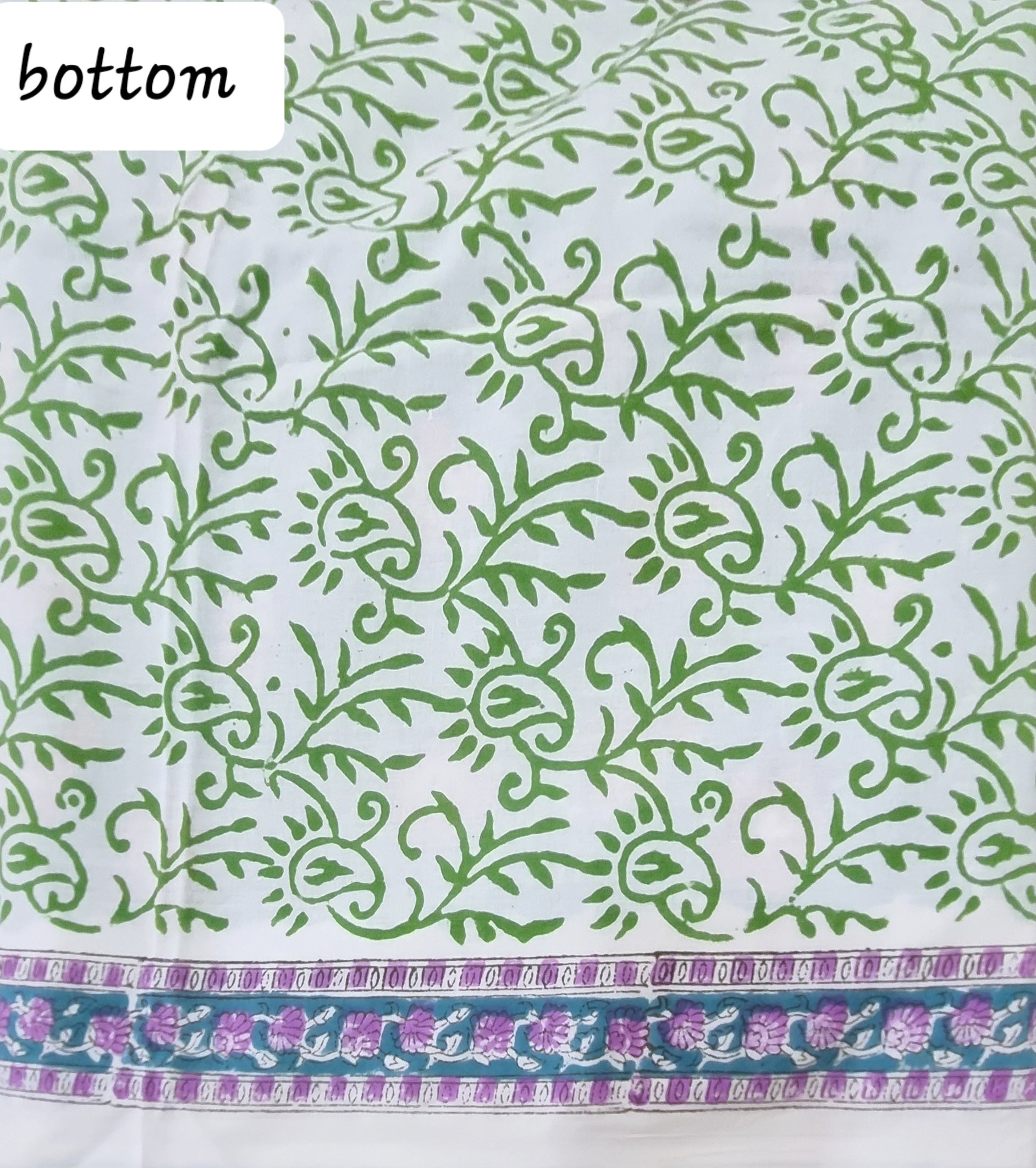 कॉटन हैंडब्लॉक ड्रेस सामग्री