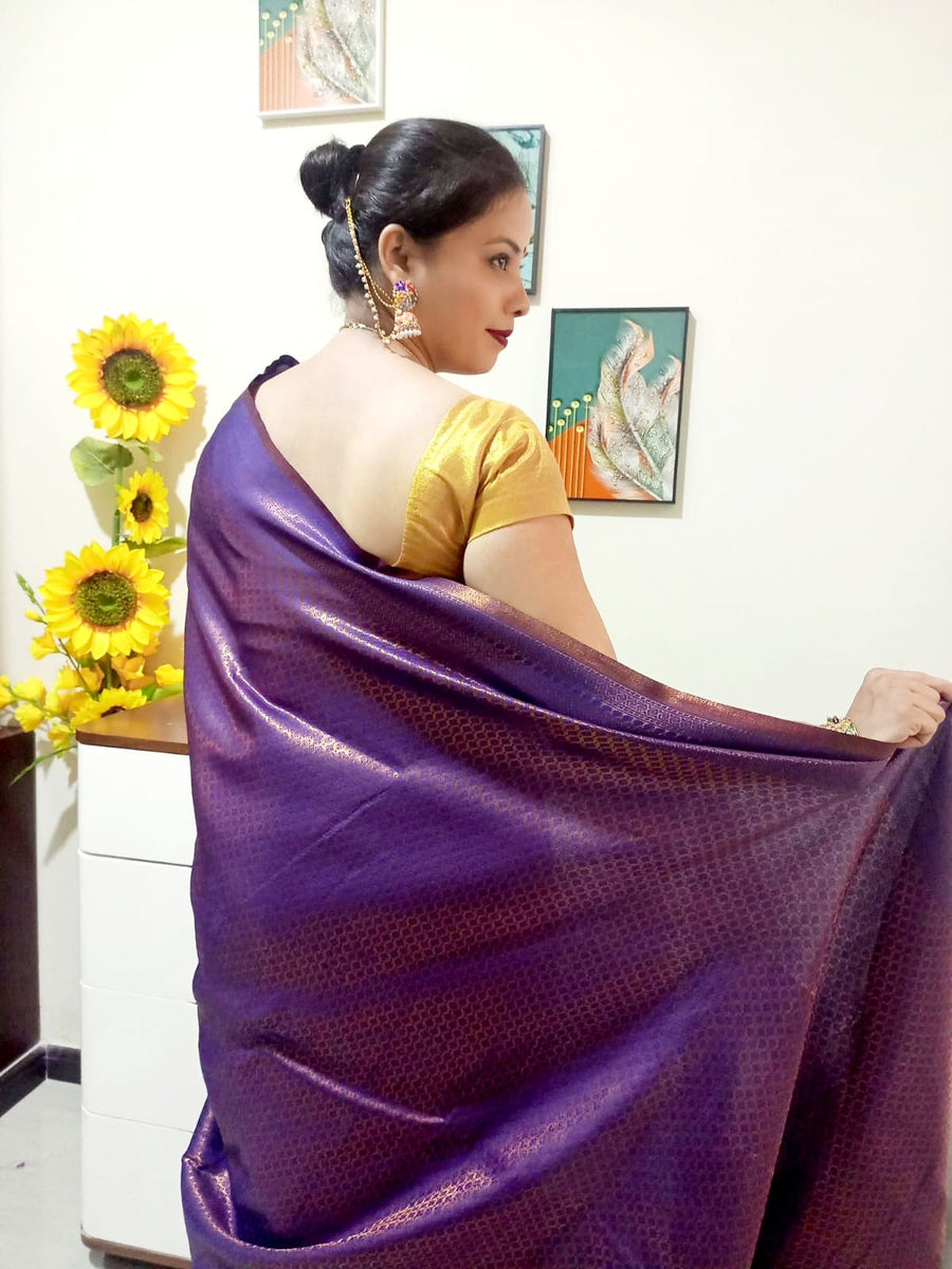 Chennai silk saree - Wine