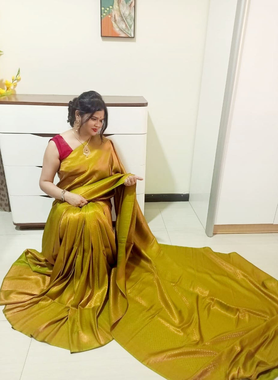 Chennai silk saree - Gold