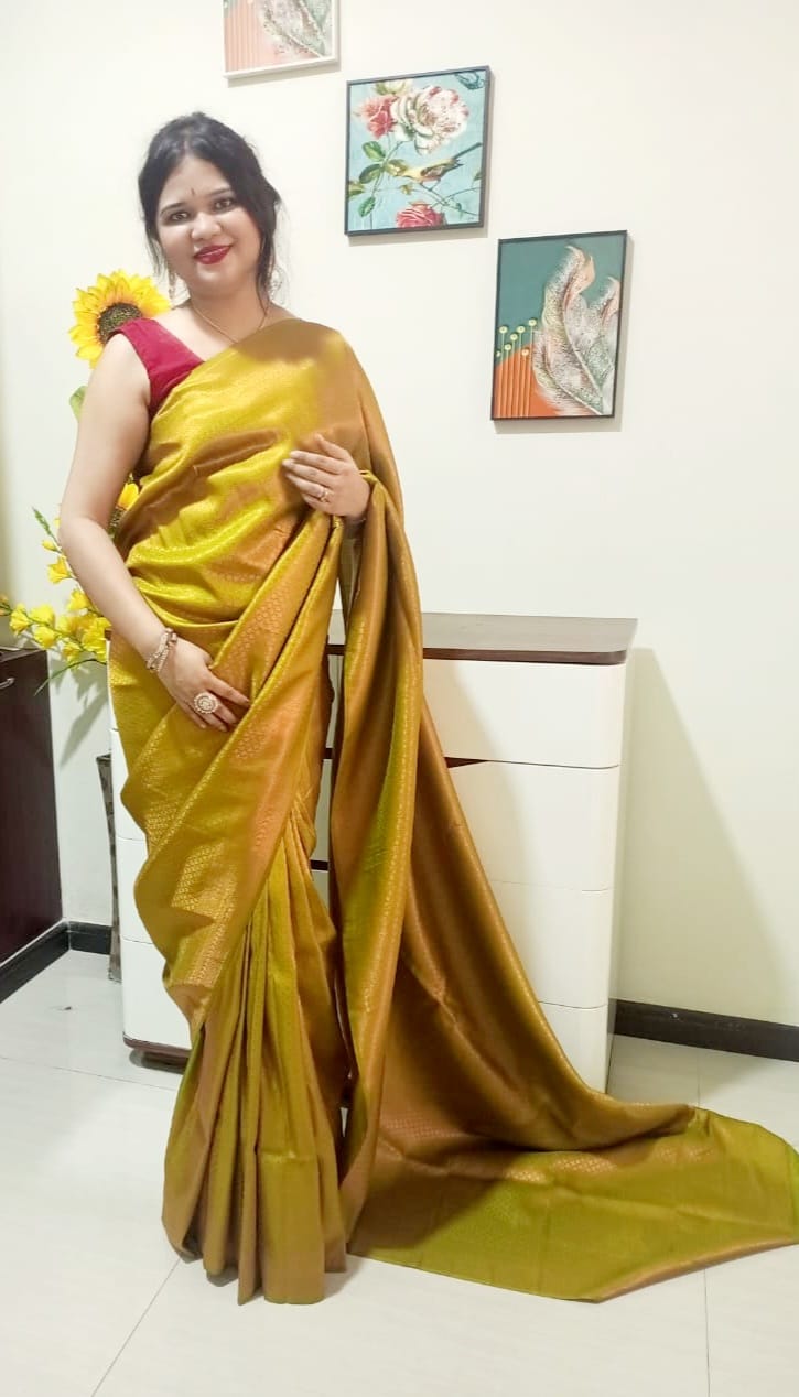 Chennai silk saree - Gold