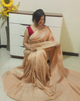 Chennai silk saree - Peach