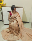 Chennai silk saree - Peach