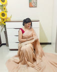 Chennai silk saree - Peach