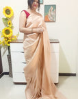 Chennai silk saree - Peach