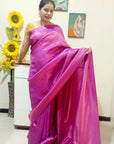 PINK Chennai silk saree