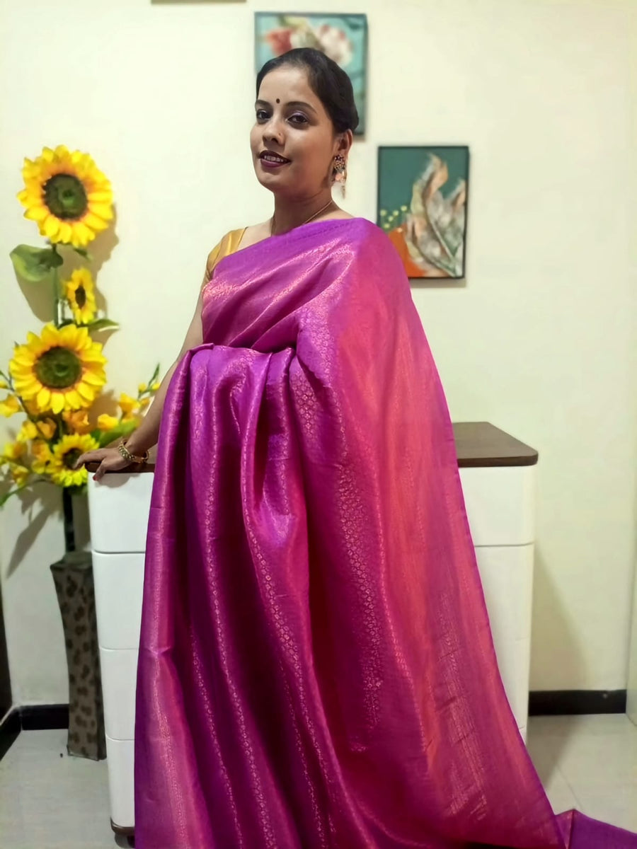 PINK Chennai silk saree