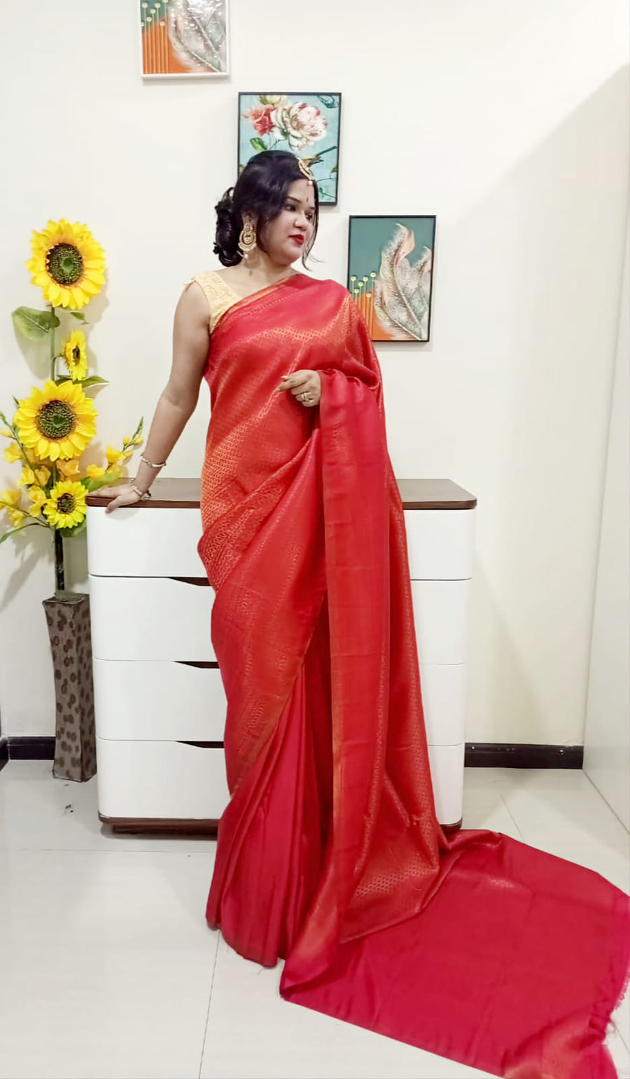 Chennai silk saree - Red