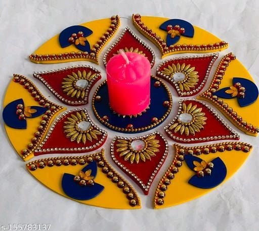 Acrylic rangoli set – unityofhandloom